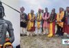 रूबीभ्याली-४ बोराङको थालगाङ डाडामा २२ फिट अग्लो शिव मुर्ती उटघटन सम्पन्न’