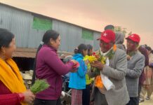 नेत्रावती डबजोङमा भण्डारीलाई भव्य स्वागत, स्थानीय मुद्दामा केन्द्रित प्रतिबद्धता