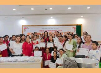 धादिङ बेसिमा महिलाहरुको लागि सात दिने आयमूलक तथा सीप विकास तालिम सम्पन्न